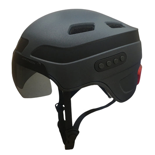 Cască inteligentă de apelare Bluetooth îmbunătățită cu cameră de înregistrare de conducere încorporată 1080P HD, vizor detașabil, lampă spate pentru semnalizare